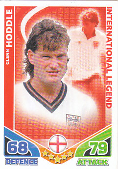 Glenn Hoddle England 2010 World Cup Match Attax International Legends #IL